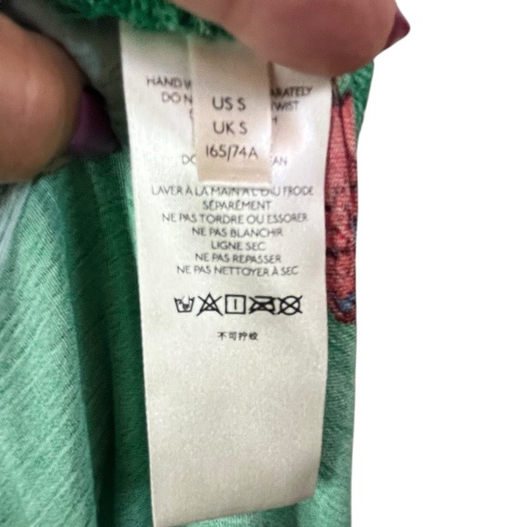 Free People Bali Birds of Paradise Floral Flowy Strapless Wide Leg Jumpsuit SZ S - Picture 10 of 15